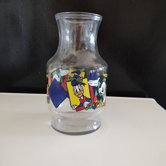 DISNEY JUICE CARAFE HAWKING GLASSWARE PITCHER MICKEY MOUSE - Picture 2 of 14